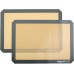 Amazon Basics Rectangular Silicone, Non-Stick Reusable, Food Safe Baking Mat, Pack of 2, 16.5"L x 11.6"W, New Beige/Gray