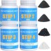 Rock Tumbler Grit and Polish Refill Kit - 6 Pounds. Value Pack for Polishing, Ideal for Up to 40 lbs. of Rocks, 4-Step Tumbling Media Kit, Compatible with Any Rock Polisher, More Grits, Better Result